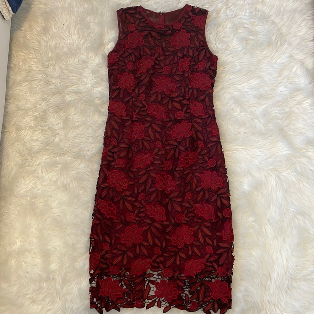 Red Floral Dress